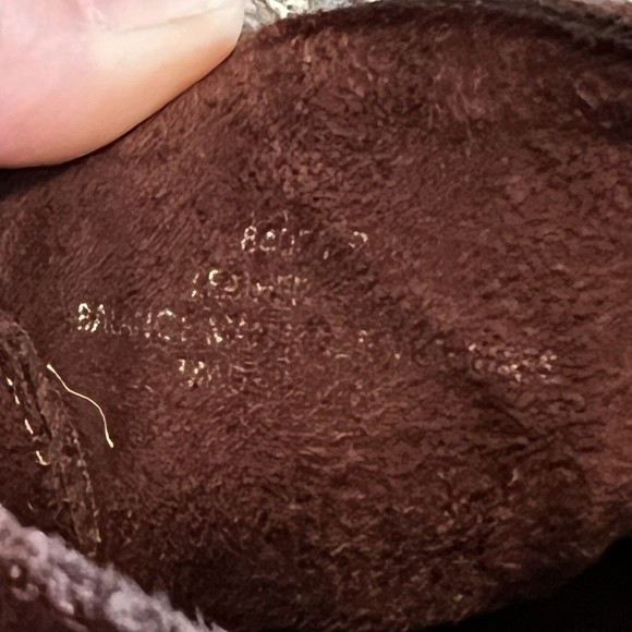 Minnetonka Burgundy Wine Red Suede Wedge Lace up Ankle Boots Booties Size 9 - Picture 8 of 11